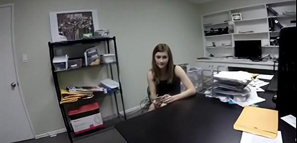  Innocent teen girl come for the intro and fack boss force her sex for the job